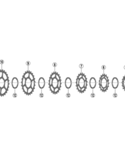 Shimano Pignon CS-HG700 13 dents spacer-type 12-25T