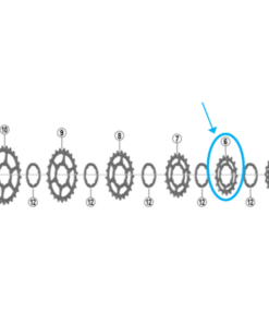 Shimano Pignon CS-HG700-11 17 dents 11-28T