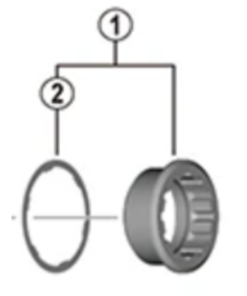 Shimano Entretoise pour contre & écrou CS-M8100/7100