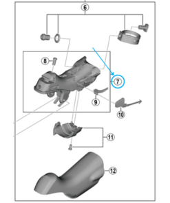 Shimano Unité de levier ST-R7000 gauche