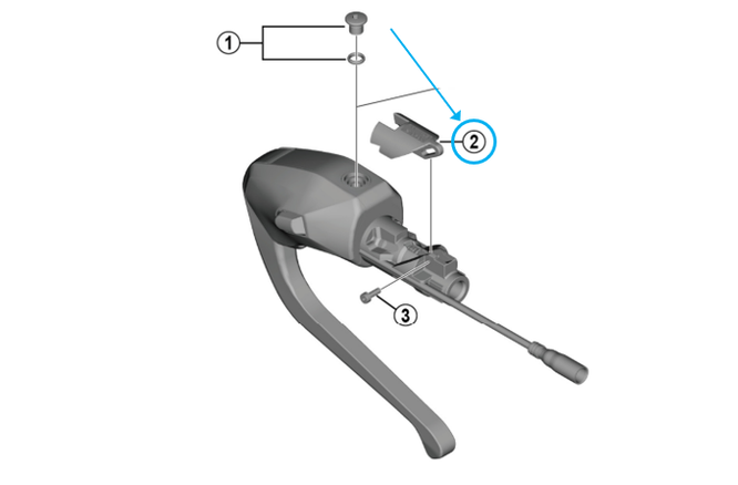 Shimano capuchon de fixation ST-R9180 S Shimano capuchon de fixation ST-R9180 S