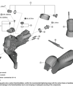 Shimano Couverture avant à gauche ST-RX825