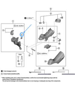 Shimano Plaque du levier droite ST-U3030