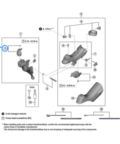 Shimano Plaquette de type ST-U3030 droite