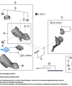Shimano Cache-poignée gauche BL-U2030 avec vis