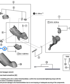 Shimano Couvercle BL-U3030 gauche avec vis