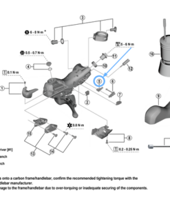 Shimano Guide de câble ST-U6030 SL droite