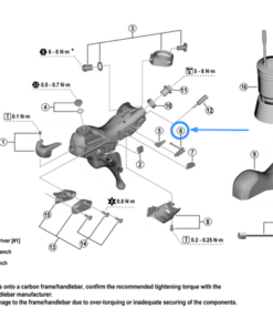 Shimano Guide de câble ST-U6030 SL droit