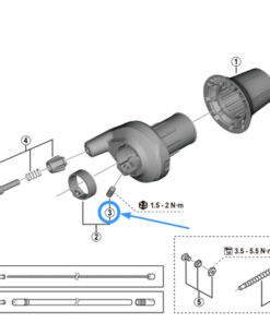 Shimano SL-C6001-8 vis de fixation
