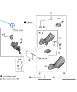 Shimano Unité de levier ST-U3030 droite