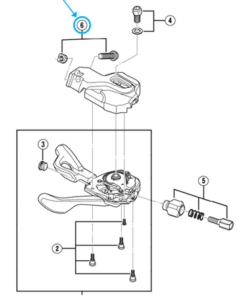 Shimano vis et ecrou pour SL-M780