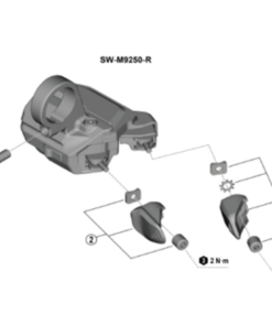 Shimano vis de fixation SW-M9250 (M5 x 13.5)