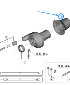 Shimano Poignée pour Revo-Shift SL-C6001-8 noir