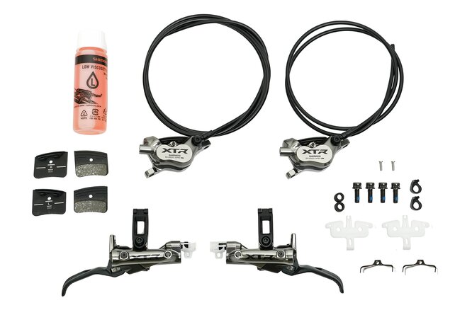 Shimano Set frein à disque XTR BR-M9220 avec BL-M9220 Upgrade Kit avant & arriere box Shimano Set frein à disque XTR BR-M9220 avec BL-M9220 Upgrade Kit avant & arriere box