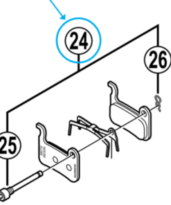 Shimano Axe plaquettes de frein BR-M765 avec clip