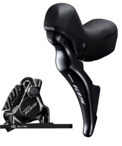 Shimano Set frein à disque 105 BR-R7170 avec ST-R7025 avant noir