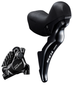 Shimano Set frein à disque 105 BR-R7170 avec ST-R7025 arrière noir
