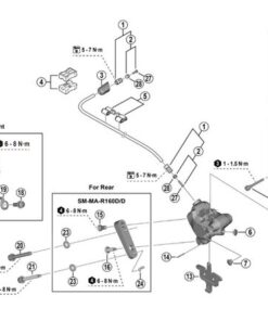 Shimano Axe plaquettes de frein BR-M7110/ BR-MT805 avec clip