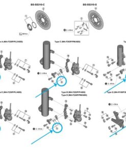 Shimano Vis du capteur de vitesse set ABS BB-SS310