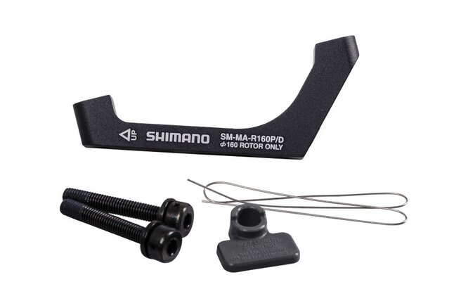 Shimano adaptateur SMMAF160PDH arrière PM 160 > FM 160 avec vis 25mm box Shimano adaptateur SMMAF160PDH arrière PM 160 > FM 160 avec vis 25mm box