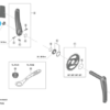 Shimano bague de Fixation à manuivelle gauche FC-R9100-P
