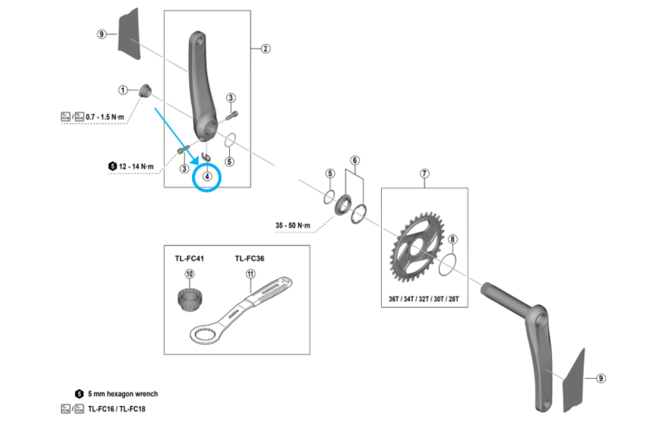 Shimano Plaque FC-M8100 Shimano Plaque FC-M8100