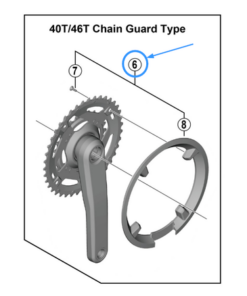 Shimano Protège-chaîne FC-U4010 40 dents vis inclus