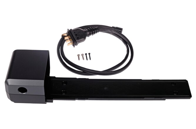 Shimano Support de batterie pour portebagages BM-E6000-A sans AXA serrure gris Shimano Support de batterie pour portebagages BM-E6000-A sans AXA serrure gris