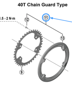 Shimano Protège-chaîne FC-U6030 40 dents vis inclus