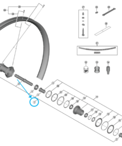 Shimano axe complet WH-M9200-R12