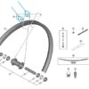 Shimano Rayon WH-M9220-TL-R12-B-29 297 mm arrière-droit avec tête de rayon Shimano Rayon WH-M9220-TL-R12-B-29 297 mm arrière-droit avec tête de rayon