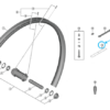 Shimano Jante arrière WH-R9100 20-trous