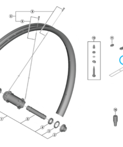 Shimano Fond de jante tubless  WH-M9200