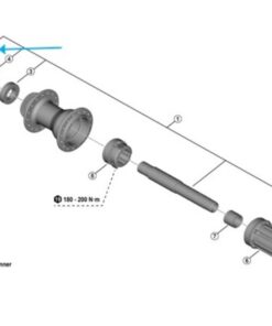 Shimano FH-TC500 cône à gauche