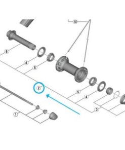Shimano axe complet WH-RS700-C30