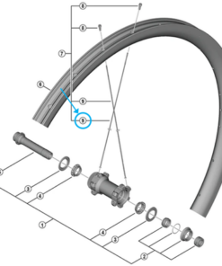 Shimano Rayon WH-RX870-TL-F12-700C 289 mm