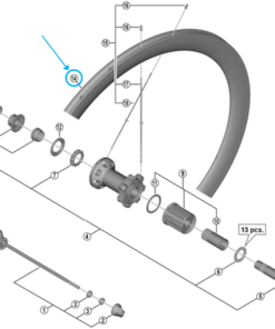 Shimano Jante arrière WH-R9100 20-trous