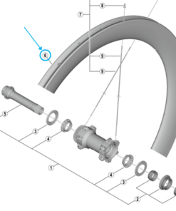 Shimano Jante arrière WH-R9170 24-trous