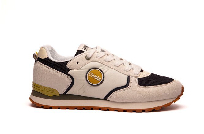 Colmar Shoe Men Travis Block 068 off white/navy/citrus green 39 Colmar Shoe Men Travis Block 068 off white/navy/citrus green 39