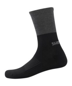 Shimano Original Wool Tall chaussettes black gray S/M
