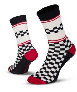 Le Patron Classic Jersey Peugeot Socks black ecru 35-38