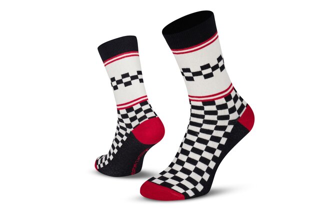 Le Patron Classic Jersey Peugeot Socks black ecru 35-38 Le Patron Classic Jersey Peugeot Socks black ecru 35-38