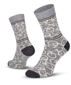 Le Patron Bicycle Socks mid grey 43-46