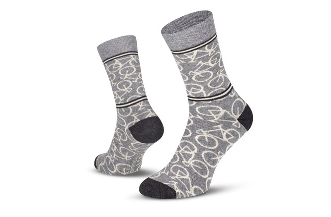 Le Patron Bicycle Socks mid grey 35-38 Le Patron Bicycle Socks mid grey 35-38