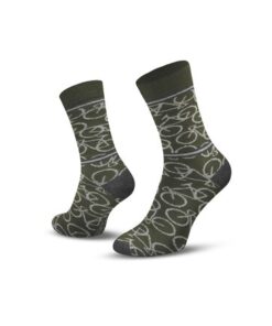 Le Patron Bicycle Socks army green 39-42