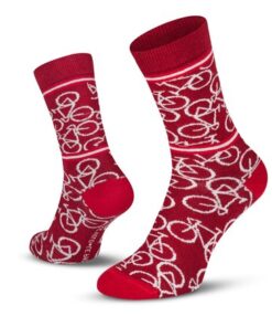 Le Patron Bicycle Socks bordeaux 39-42