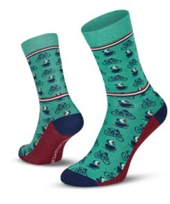 Le Patron Cafe Cycliste Socks mint 39-42