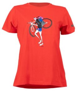 Shimano Women Sentiero Ltd T-Shirt red L