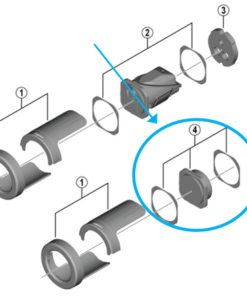 Shimano Embout et amortissement Elektrischer Verteiler EW-RS910