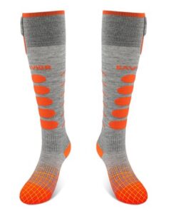 SAVIOR Ski Socks Bluetooth Montreal grey/orange L